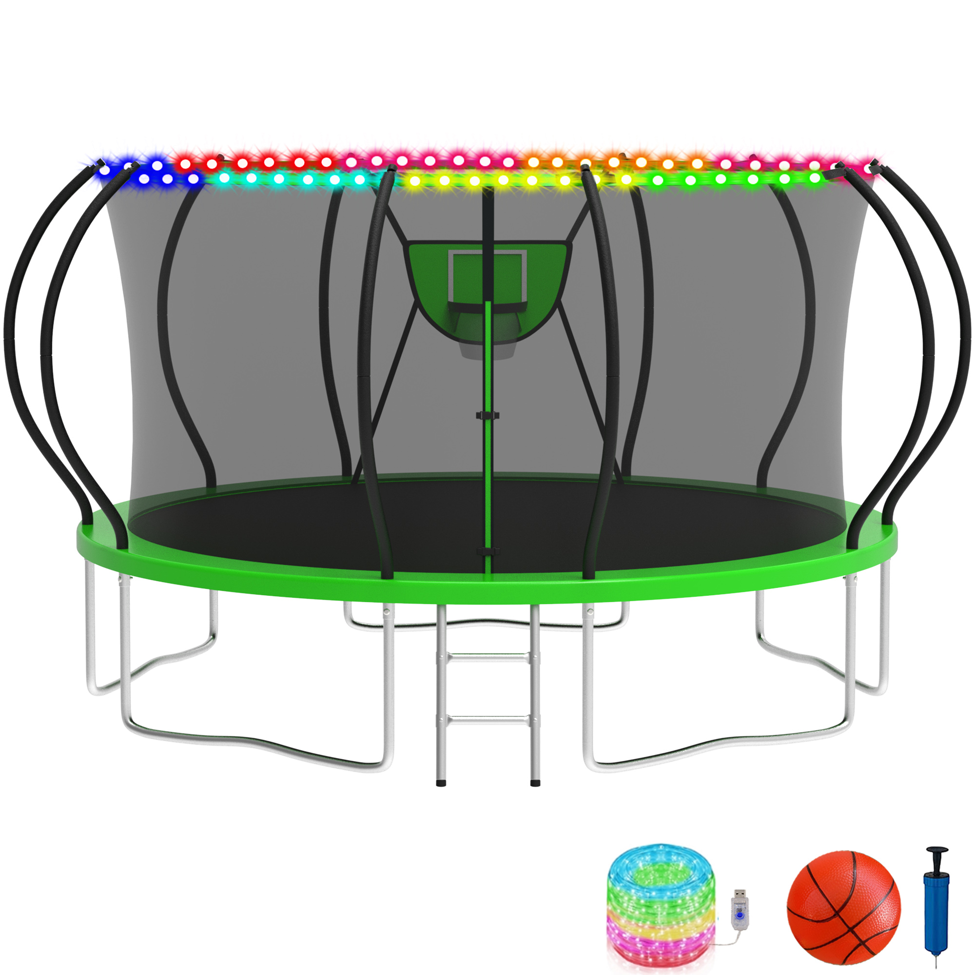https://www.walmart.com/ip/KOFUN-Trampoline-Basketball-Hoop-Light-1500lbs-10FT-12FT-14FT-16FT-Adults-Kids-No-Gap-Design-Backyard-Enclosure-Net-Ladder-Green/360956764